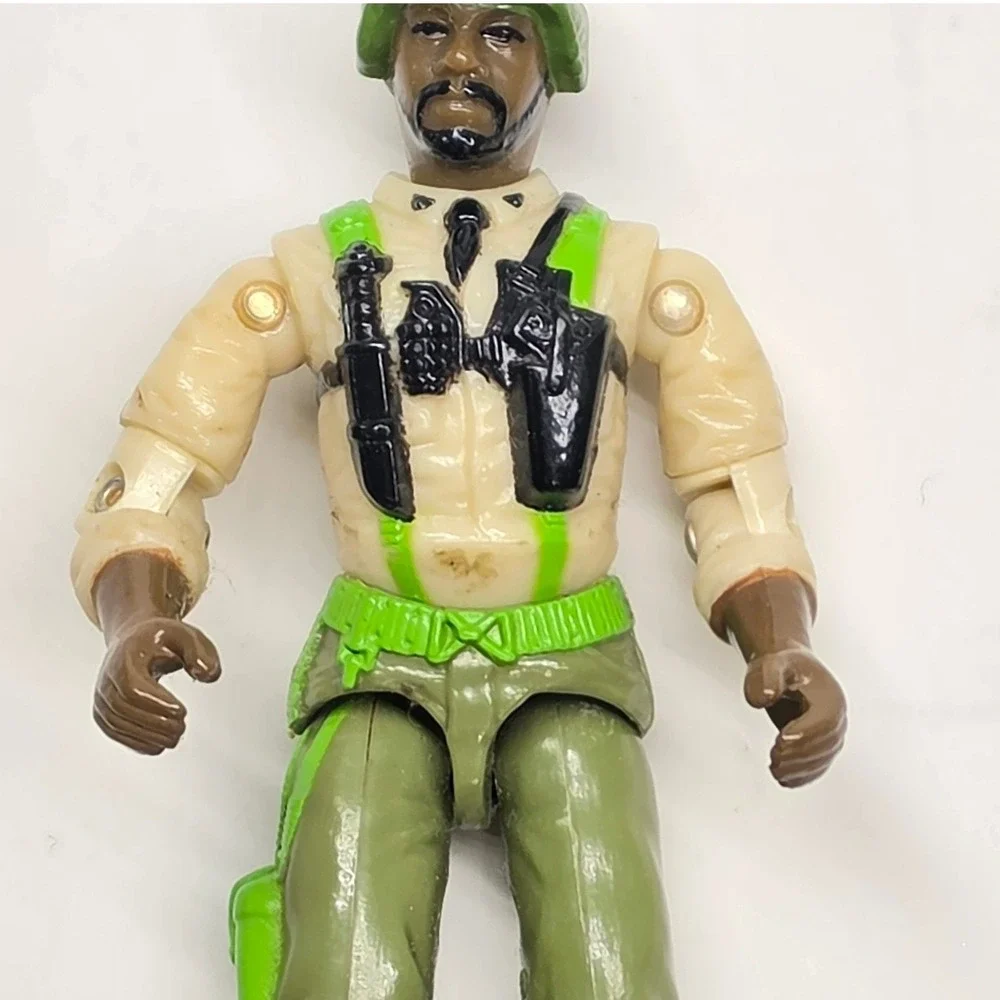 Vintage 1992 Hasbro G.I. Joe Stalker v4 Action Figure Green Tan Military Toy